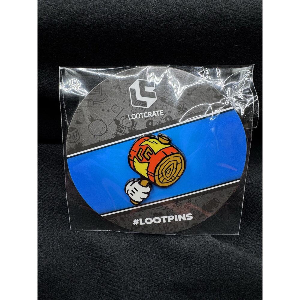 Cartoon Hammer Mallet Collectible Pin Badge Enamel Loot Crate PinBack New